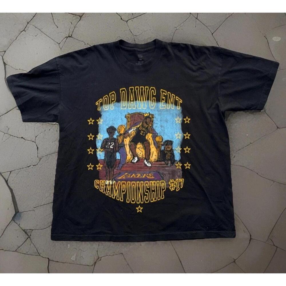 Tde La Lakers Top Dawg Entertainment 17 Kendrick Lamar Lebron T-Shirt X